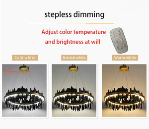 Verda Modern Circular Chandelier Seus Lighting