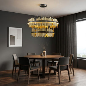 Verda Modern Circular Chandelier Seus Lighting