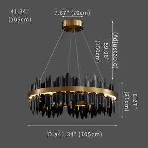 Verda Modern Circular Chandelier Seus Lighting