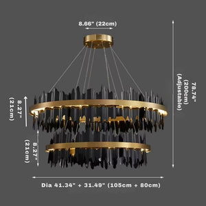 Verda Modern Circular Chandelier Seus Lighting