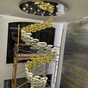 Vita Luxury Staircase Hanging Chandelier Seus Lighting