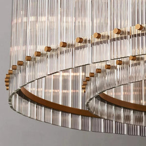 Willow Luxury Modern 2 Tier Crystal chandelier Seus Lighting