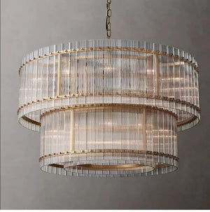 Willow Luxury Modern 2 Tier Crystal chandelier Seus Lighting
