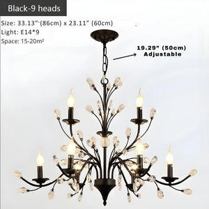 Wrought Iron Chandeliers 6/9 Lights Seus Lighting