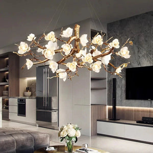 Zenth Vintage Flower Chandelier Seus Lighting