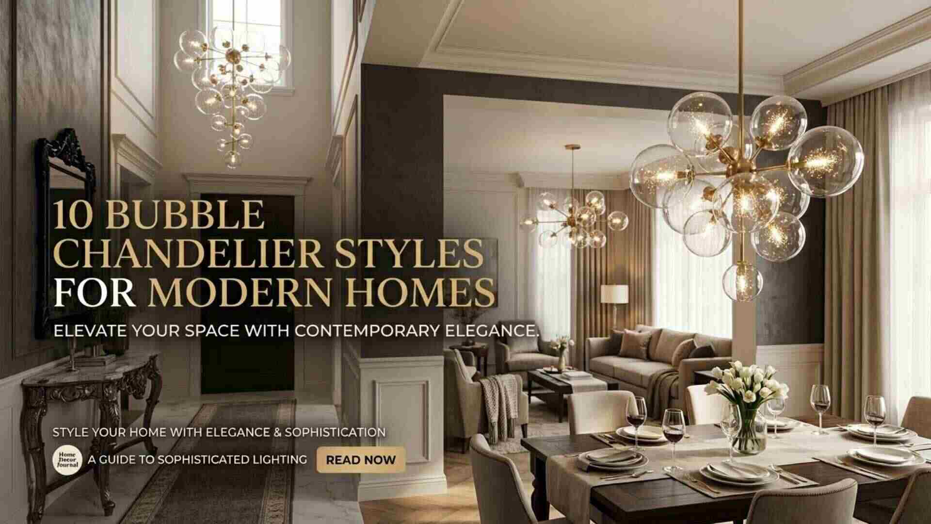 10 Bubble Chandelier Styles for Modern Homes