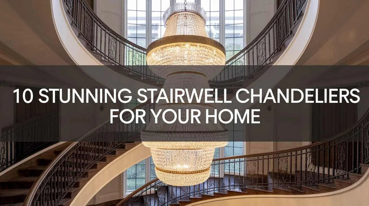 Stairwell Chandeliers: 10 Picks for High-Ceiling Stairs