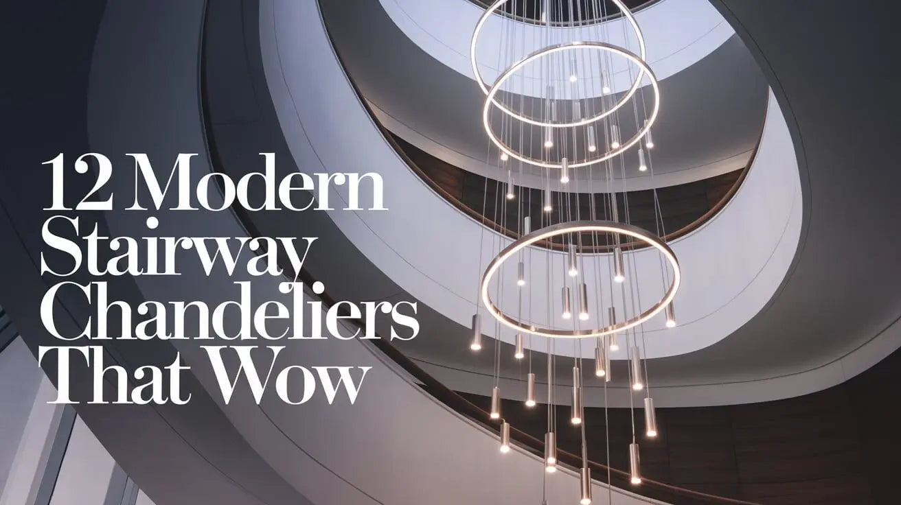 Modern Staircase Chandeliers: Size & Style Guide