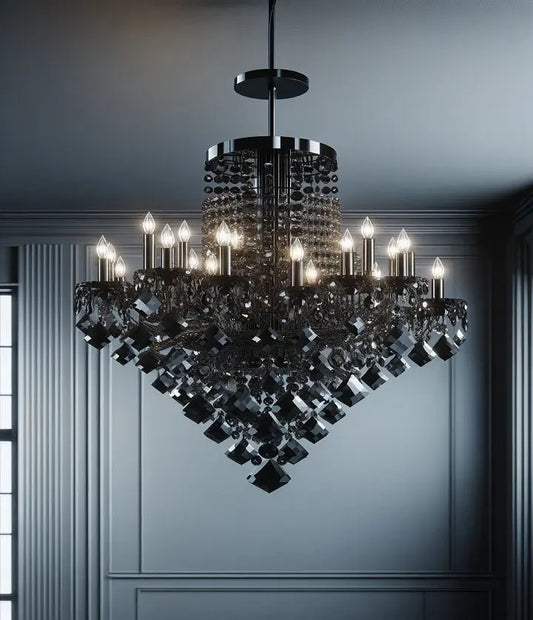 12/15 Light Black Chandelier - Modernity and Tradition in Lighting