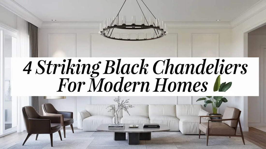 4 Striking Black Chandeliers for Modern Homes