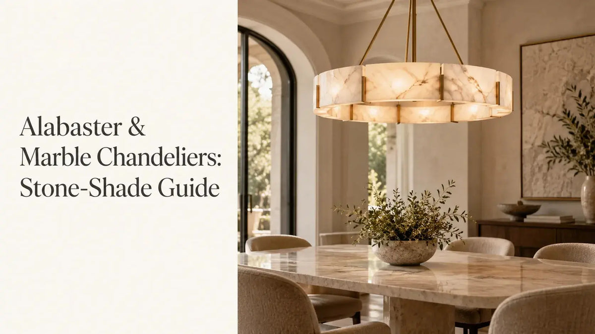 Alabaster & Marble Chandeliers: Stone-Shade Guide