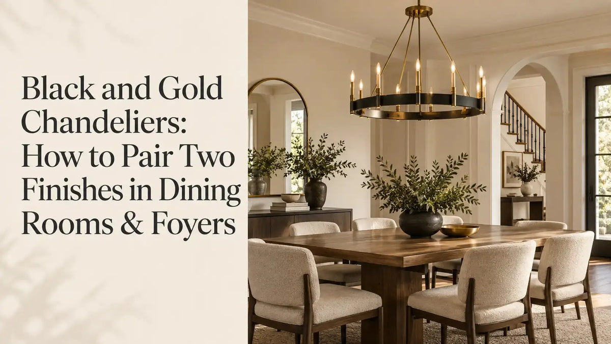 Black and Gold Chandeliers: How to Pair Both Finishes