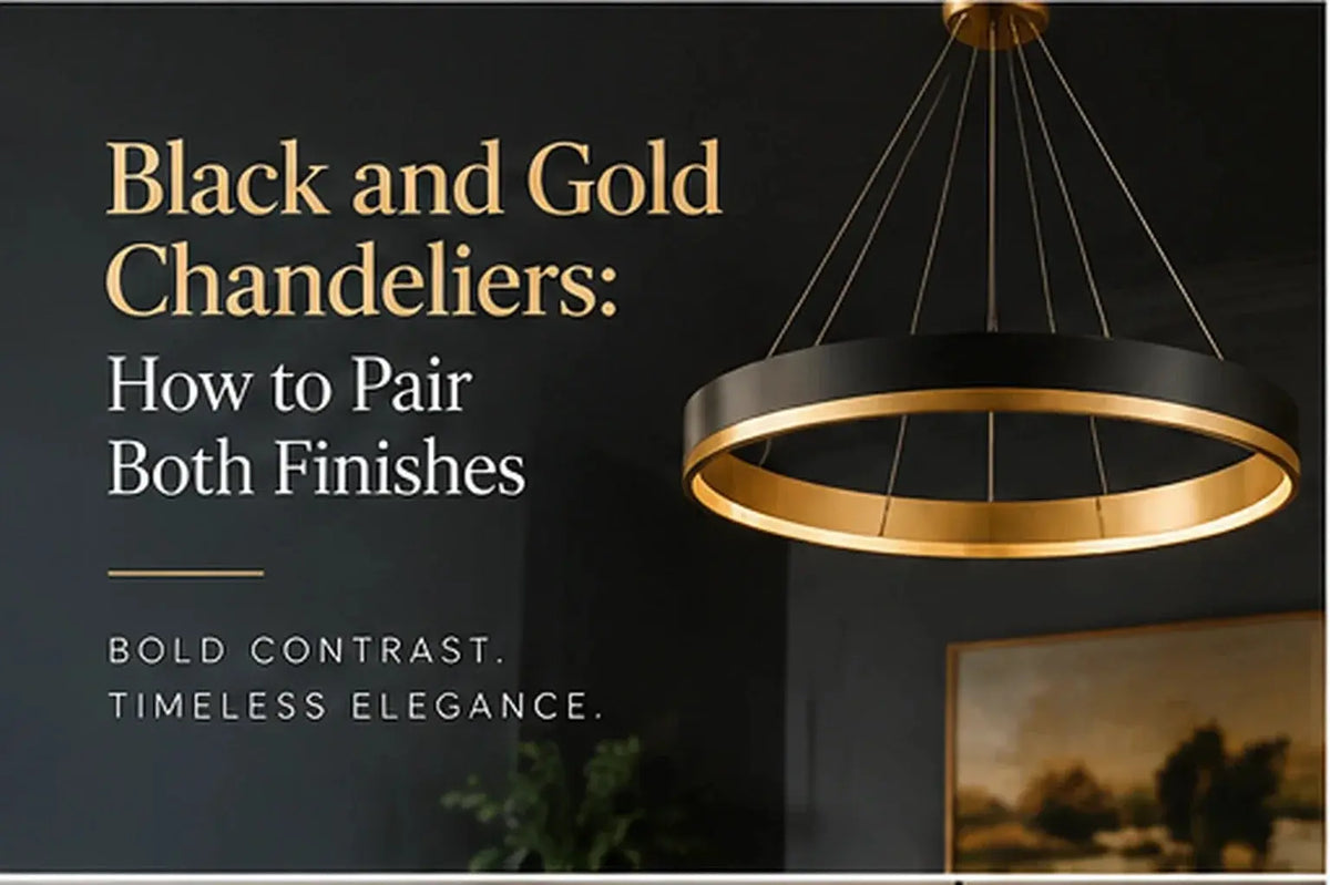 Black and Gold Chandeliers: How to Pair Both Finishes