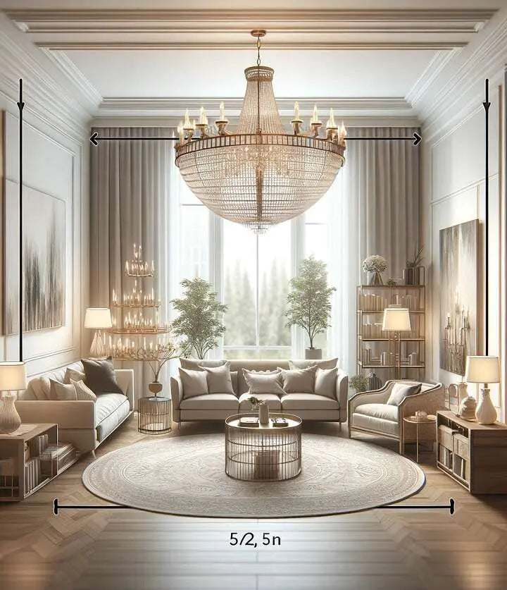Chandelier Sizing Guide: Diameter, Height & Hanging Math