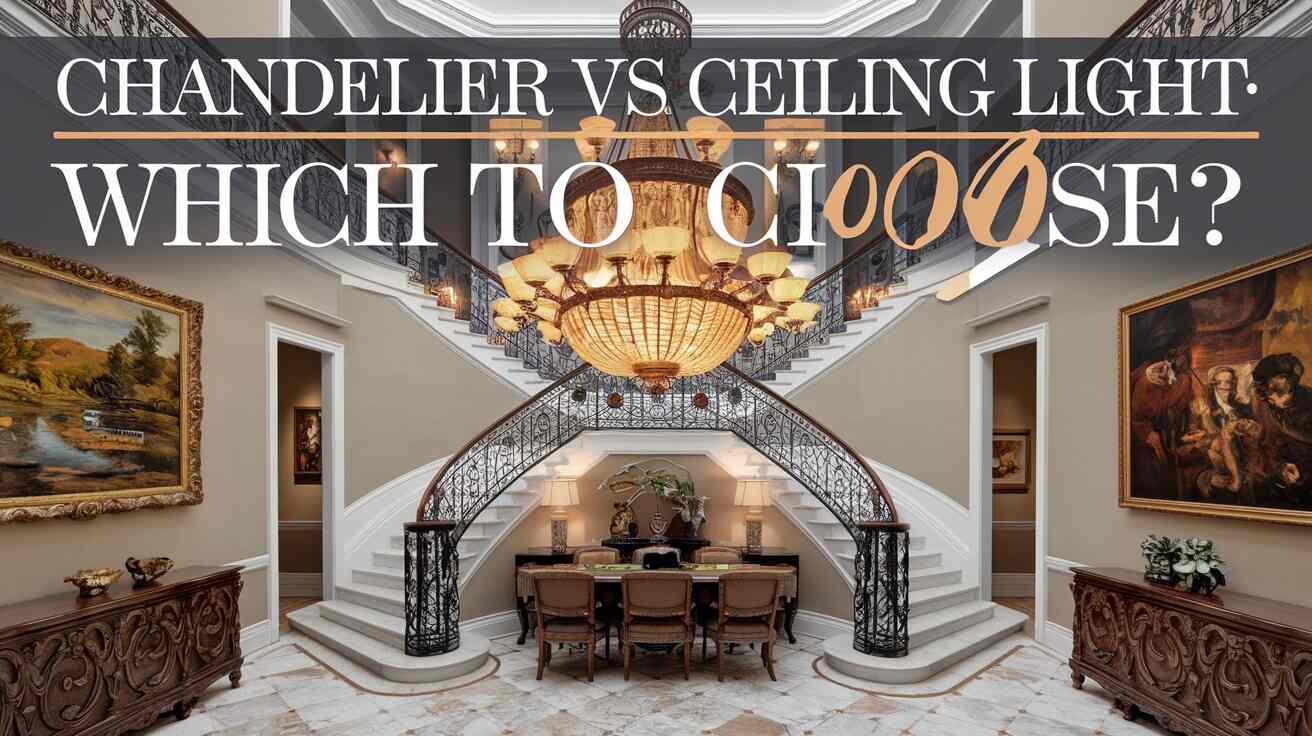 Chandelier vs Ceiling Light: How to Choose (Guide)