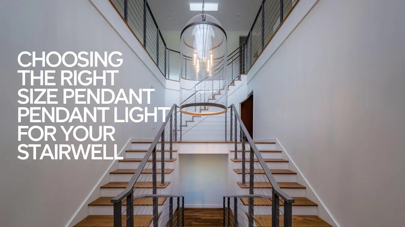 Stairwell Pendant Light Size Guide: What Size & How to Hang