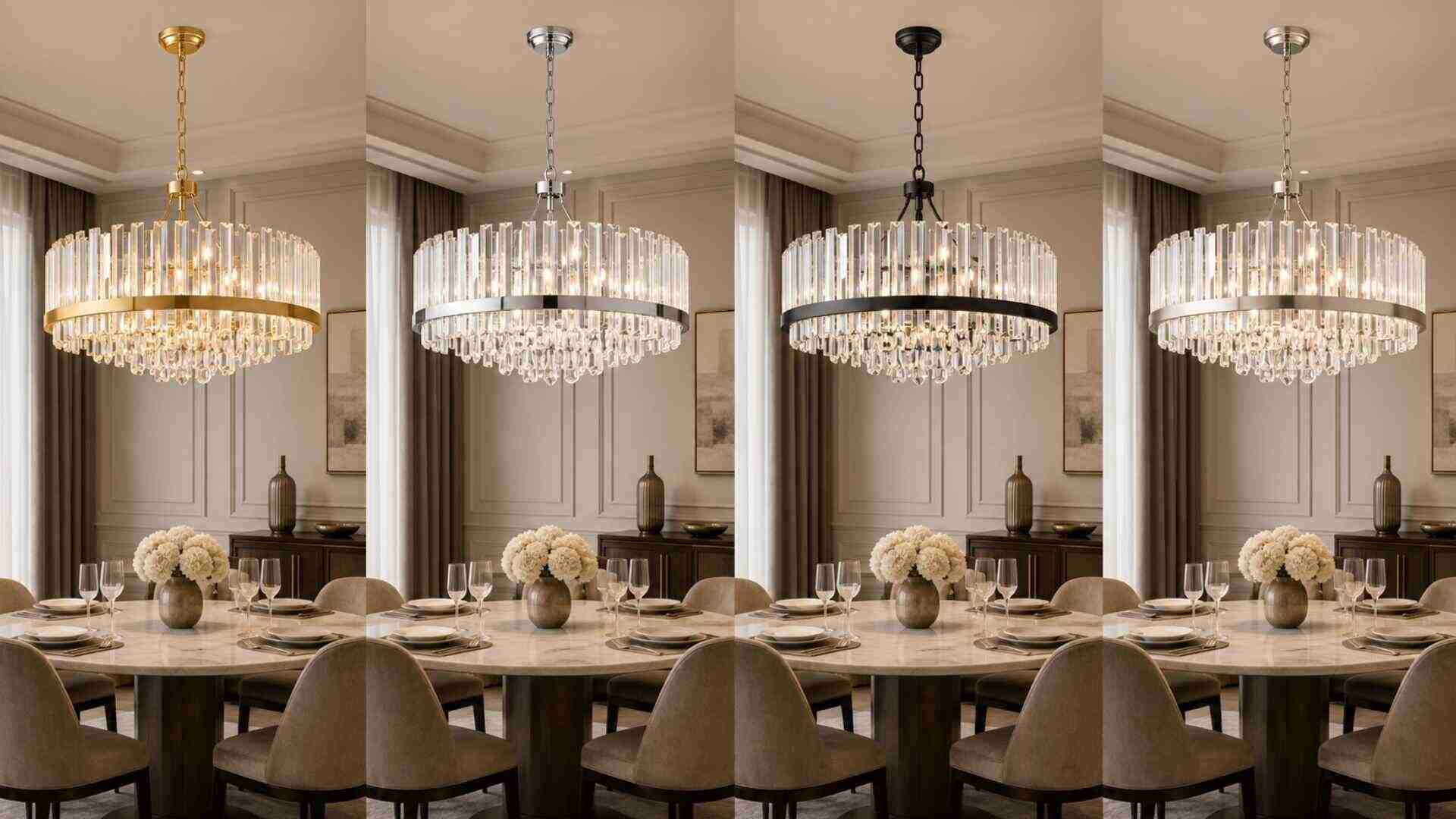 Crystal Chandelier Finishes: Gold, Chrome, Black, or Silver?