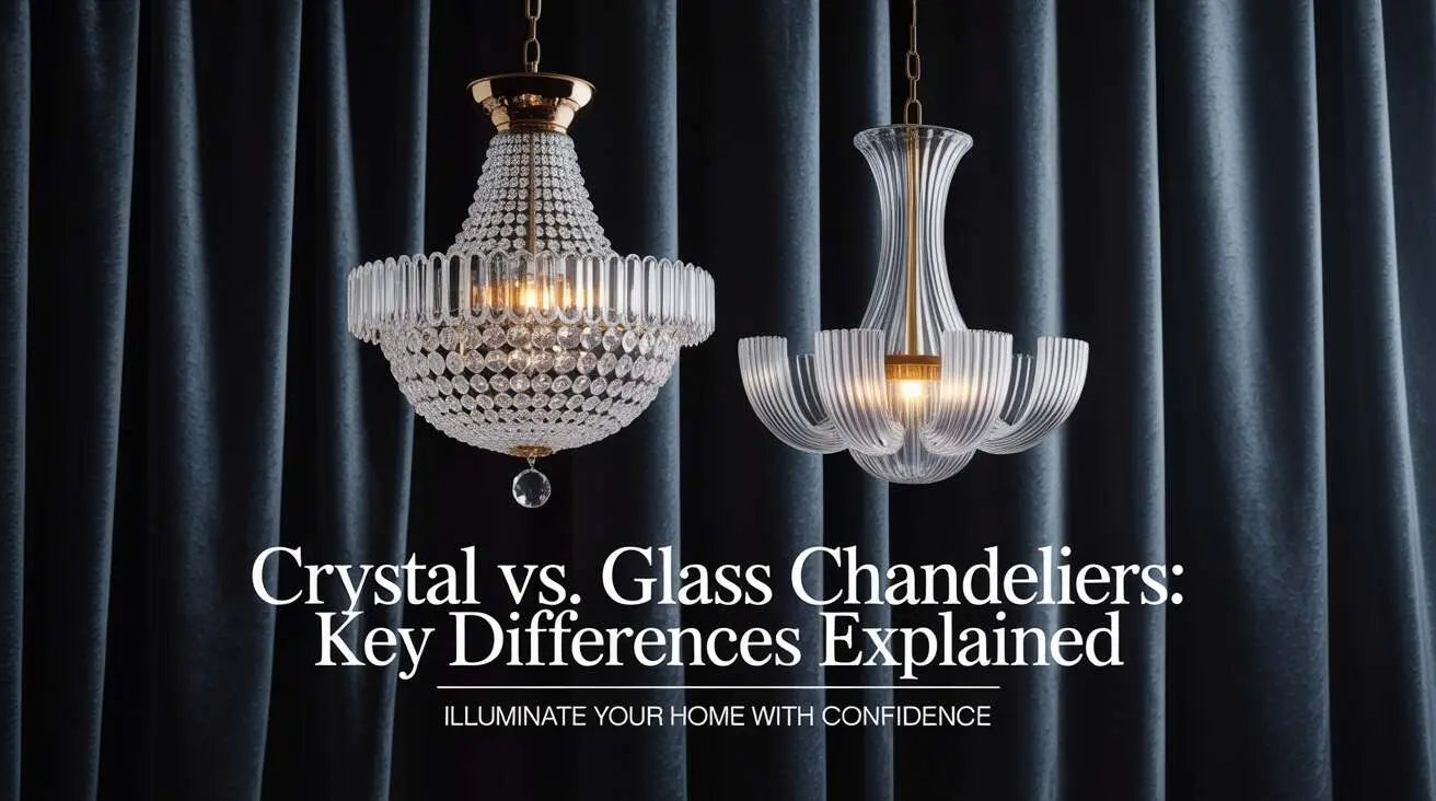 Crystal vs. Glass Chandeliers