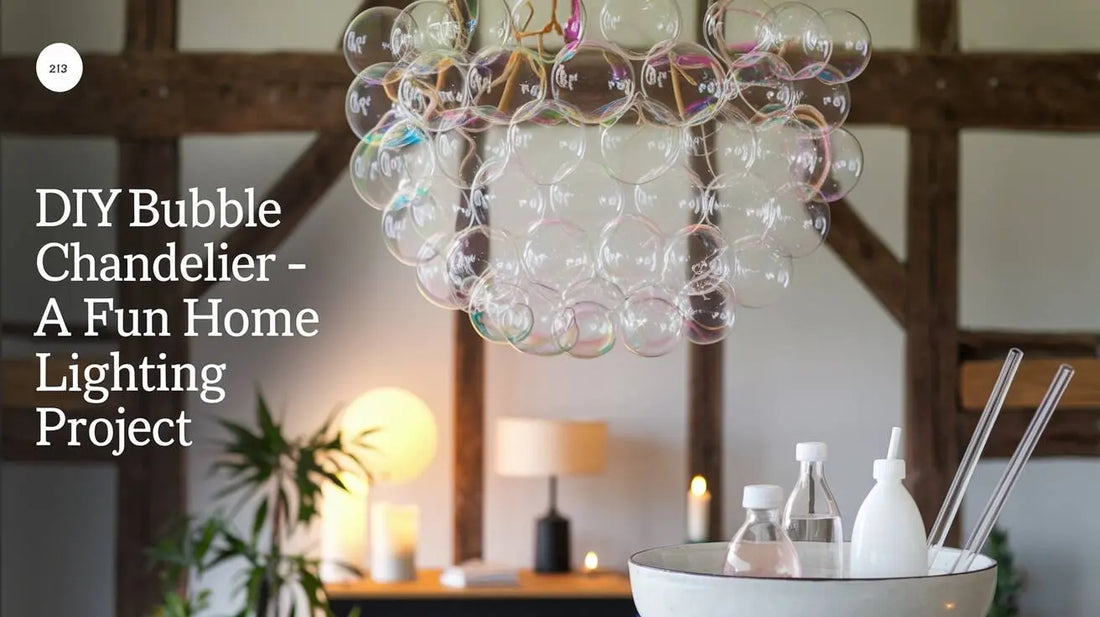 DIY Bubble Chandelier - A Fun Home Lighting Project