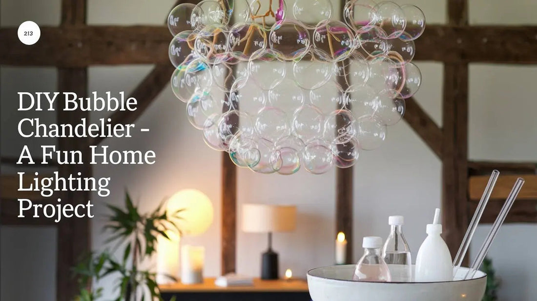 DIY Bubble Chandelier - A Fun Home Lighting Project