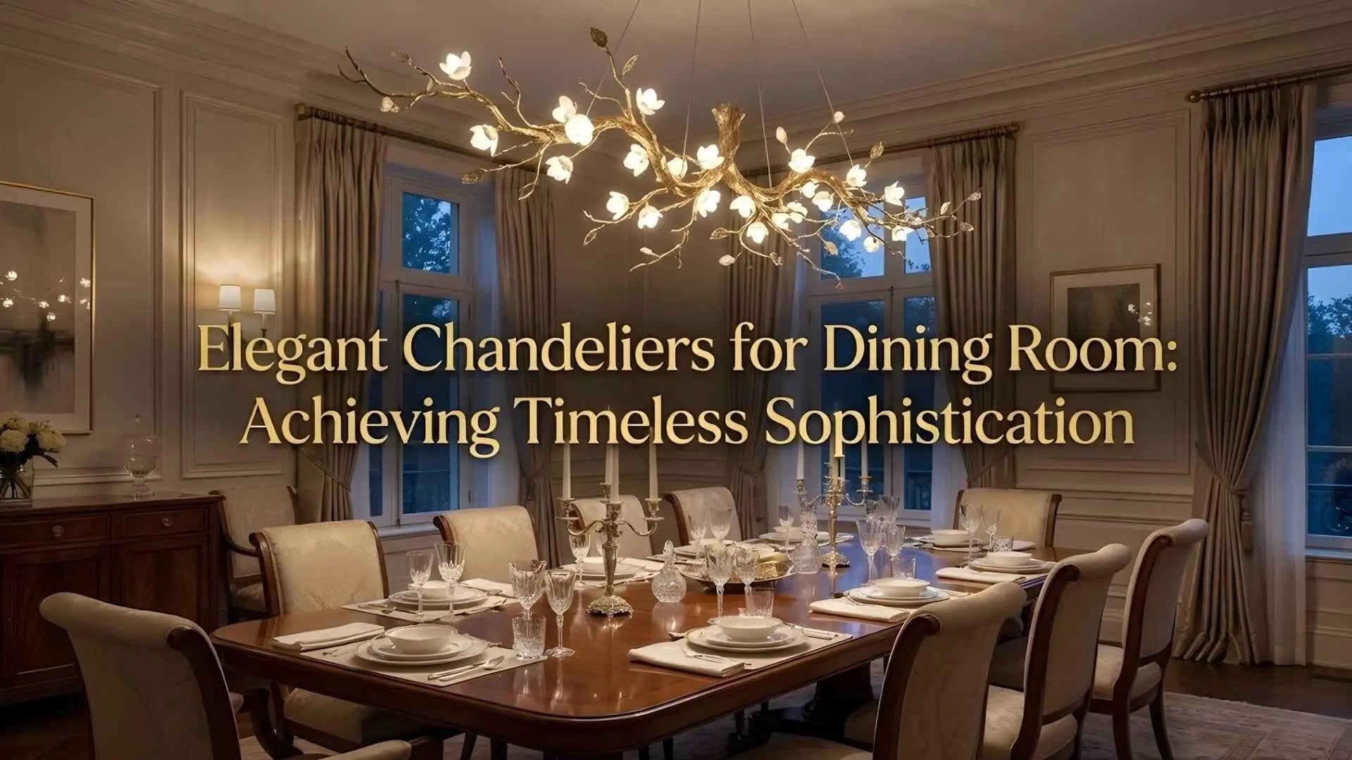 Elegant Chandeliers for Dining Room: Achieving Timeless Sophistication