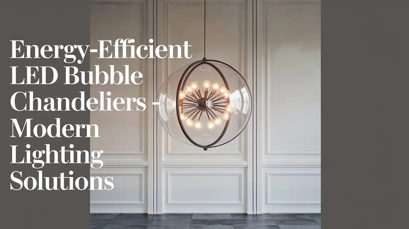 Bubble Chandeliers With LED Lighting: Energy Savings, Dimming, and Room Ideas