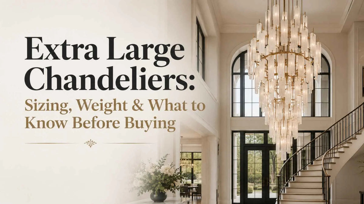 Extra Large Chandeliers: Sizing, Weight & What to Know Before Buying