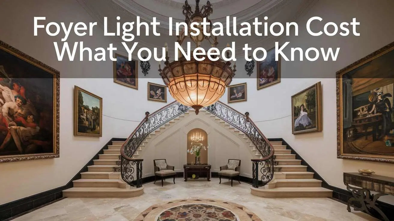 Foyer Light Installation Cost - What You Need to Know