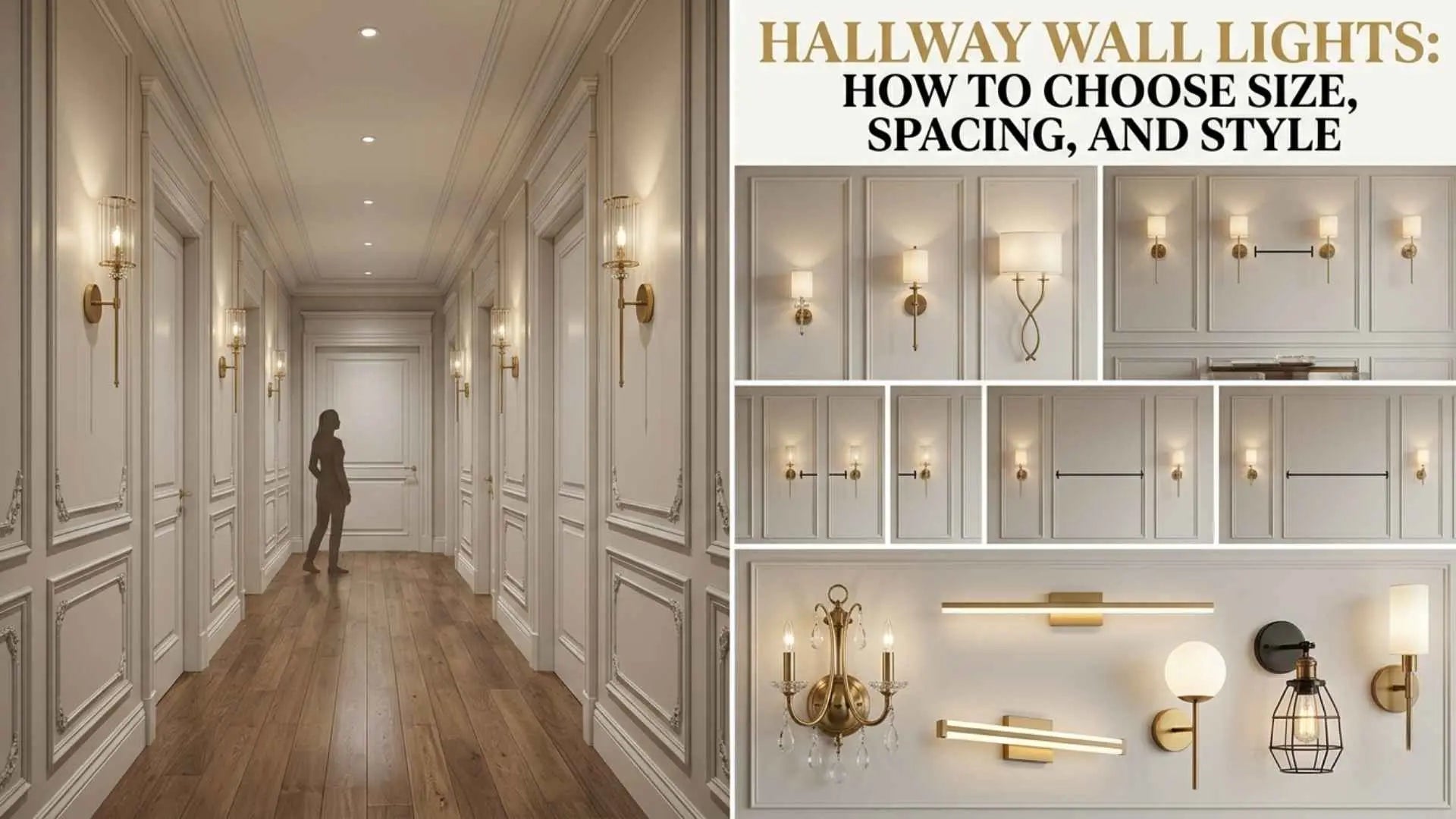 Hallway Wall Lights: How to Choose Size, Spacing, and Style