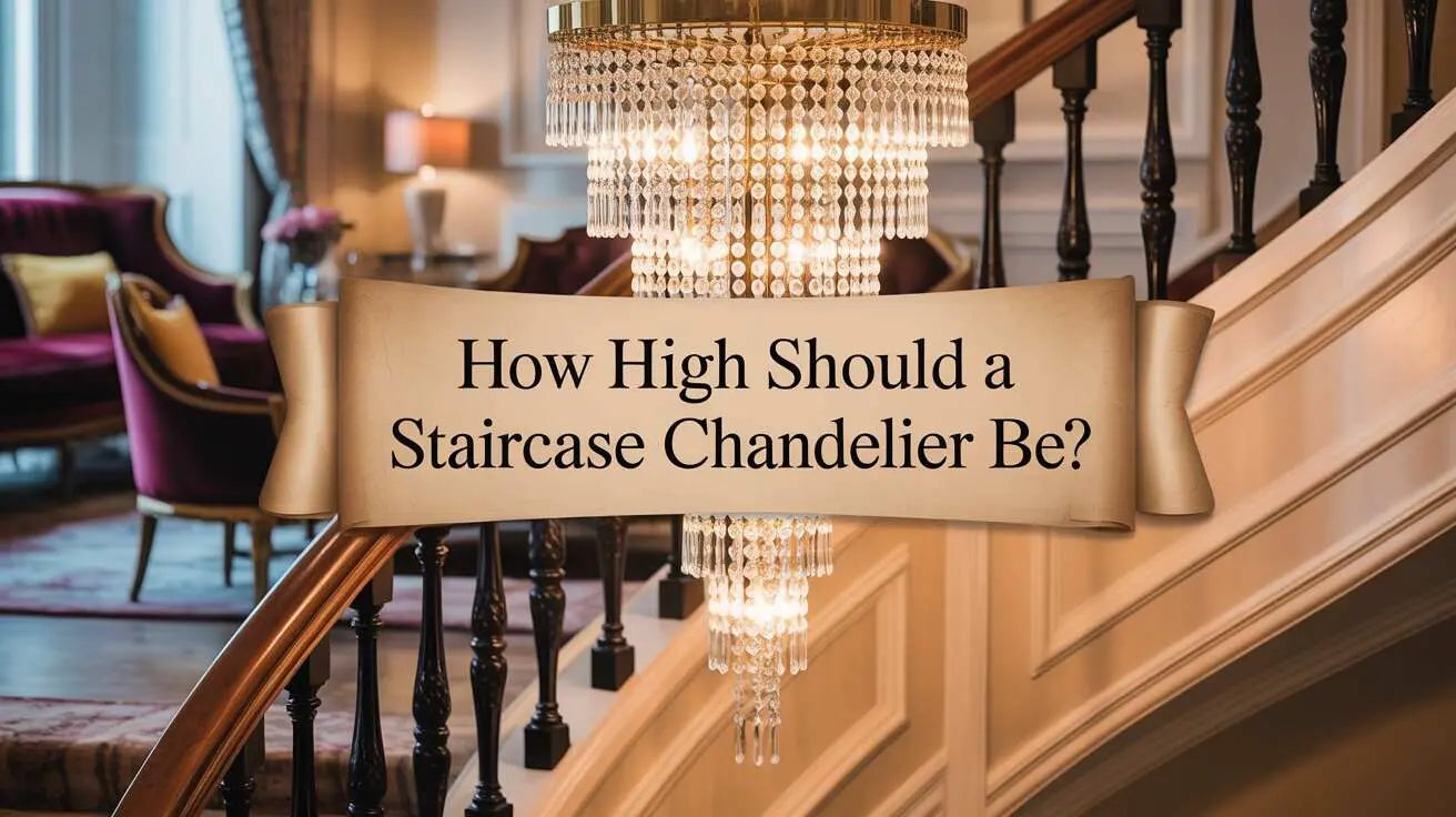 How High Should a Staircase Chandelier Be?