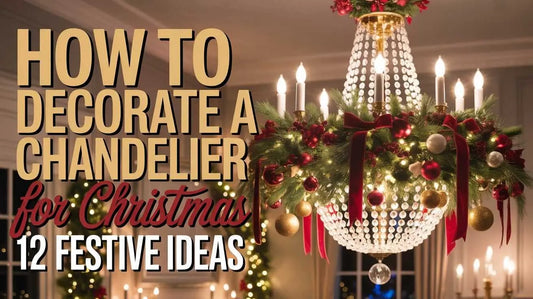 How to Decorate a Chandelier for Christmas