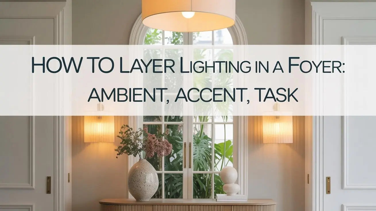How to Layer Lighting in a Foyer Ambient, Accent, Task