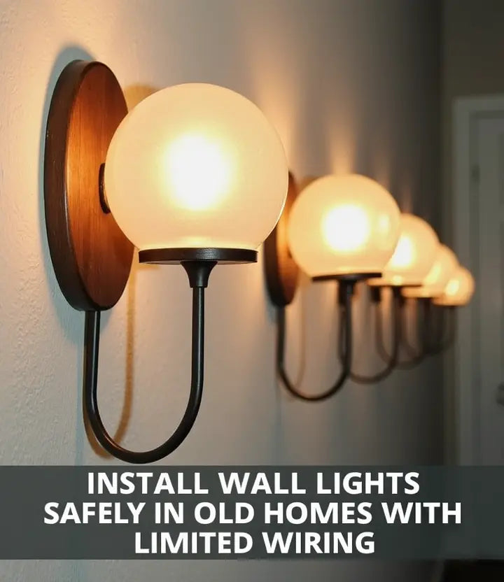 How to Install Wall Lights in Old Homes Without Existing Wiring