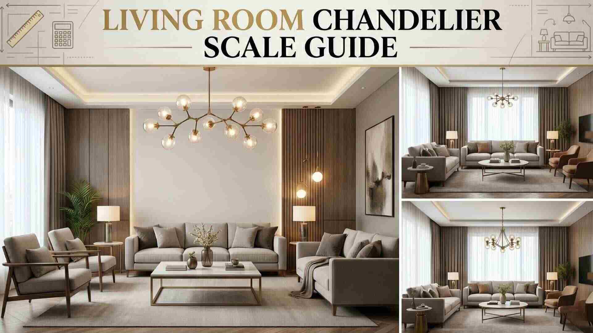 How to Size a Living Room Chandelier for Open Layouts, Ceiling Height, and Visual Weight
