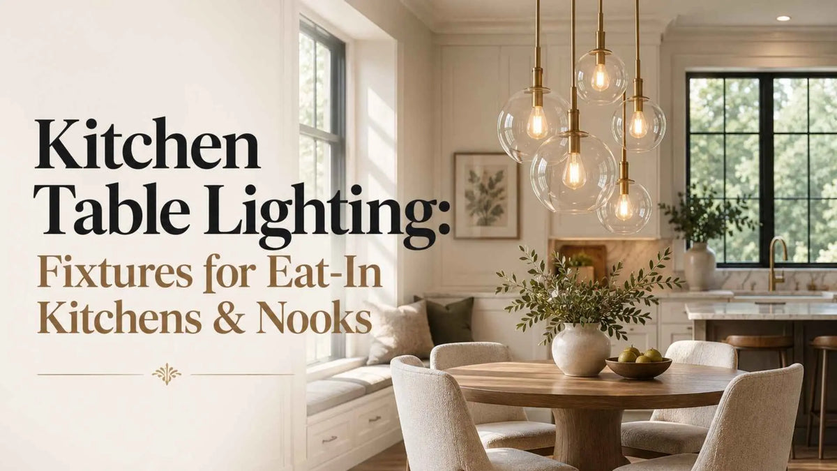 Kitchen Table Lighting: Fixtures for Eat-In Kitchens & Nooks