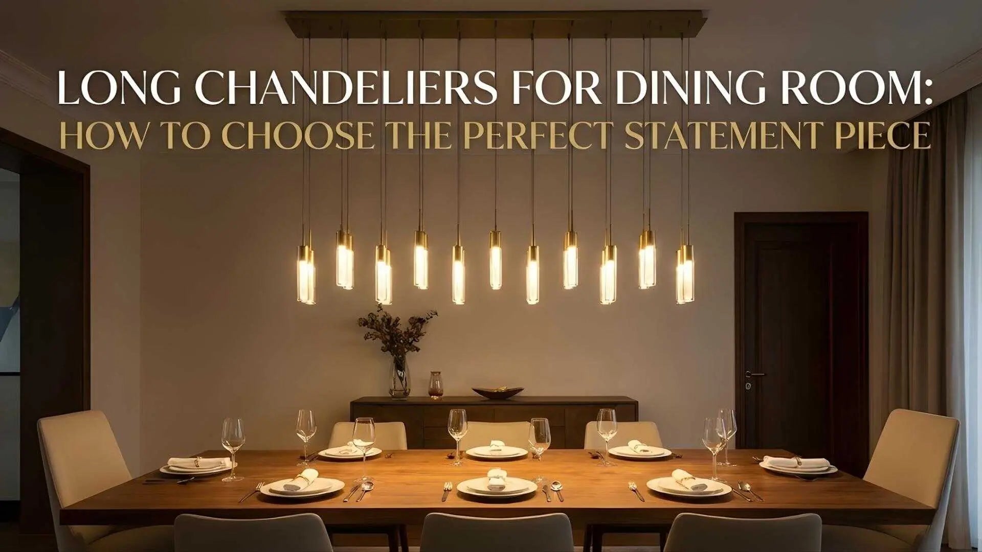 Long Chandeliers for Dining Room: How to Choose the Perfect Statement Piece