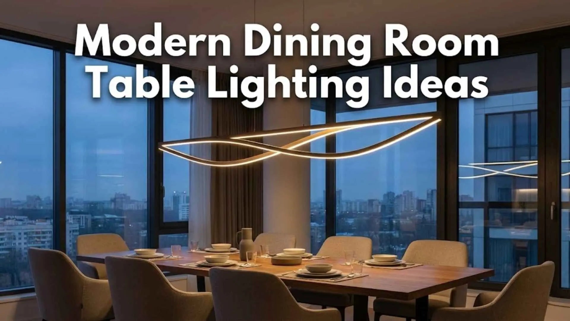 Modern Dining Room Table Lighting Ideas