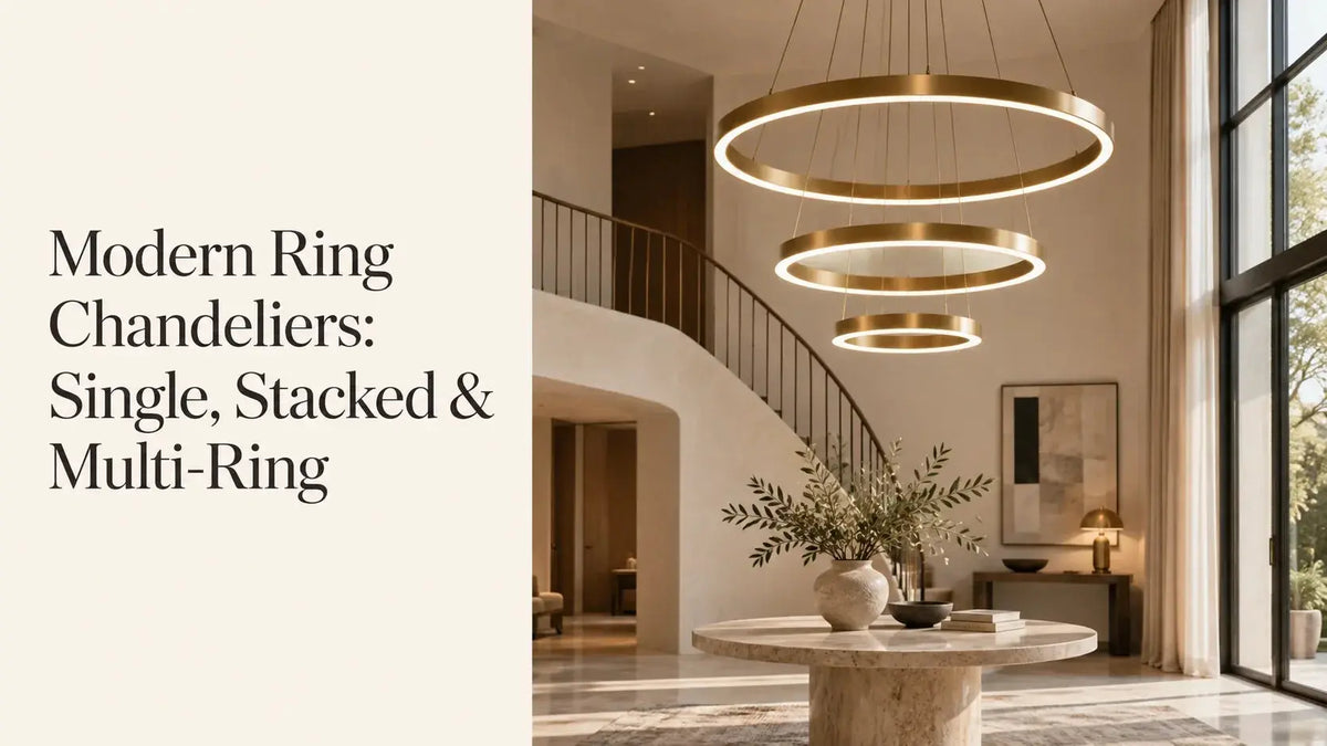 Modern Ring Chandeliers: Single, Stacked & Multi-Ring