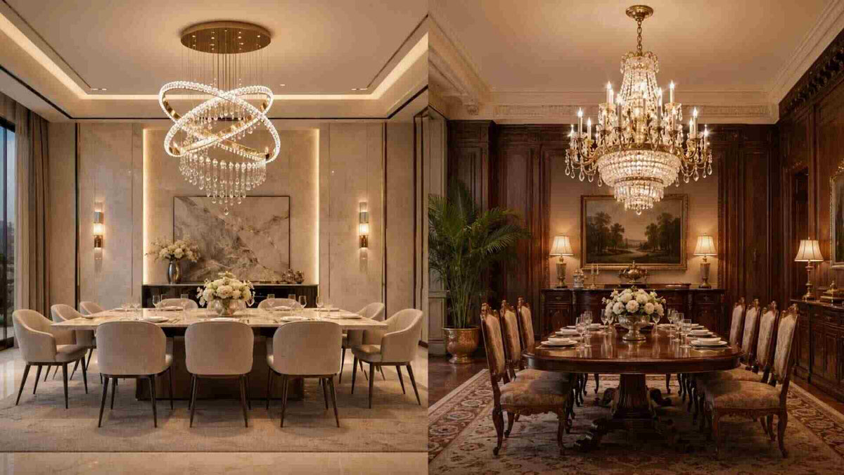 Modern vs Traditional Crystal Chandeliers: How to Choose
