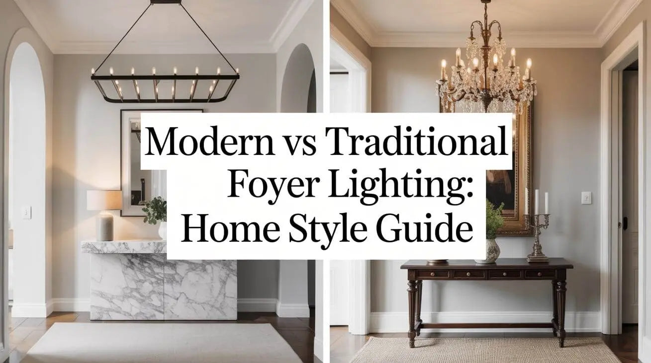 Modern vs Traditional Foyer Lighting: Home Style Guide