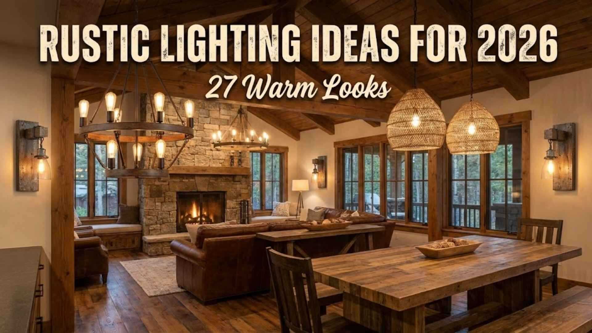 Rustic Lighting Ideas: Architect-Backed Ways To Get Warm, Natural Light That Actually Works In 2026