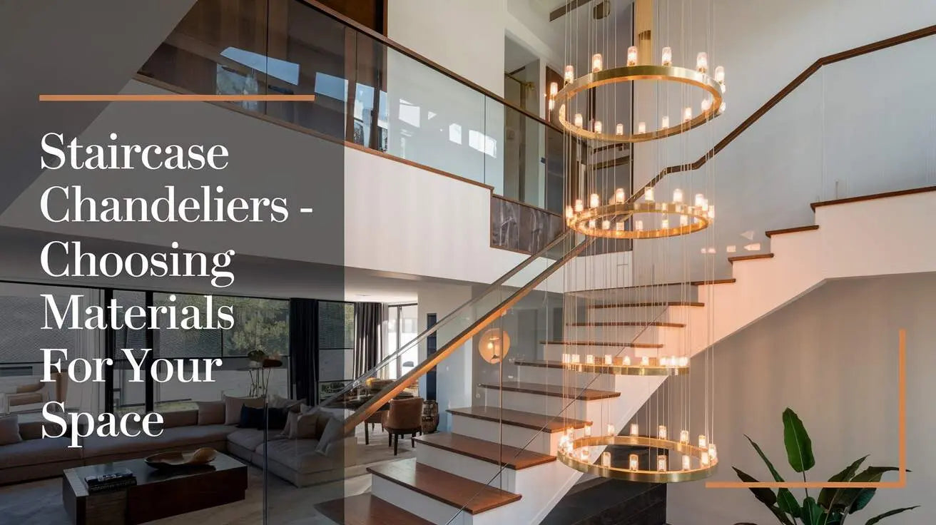 Staircase Chandeliers - Choosing Materials for Your Space