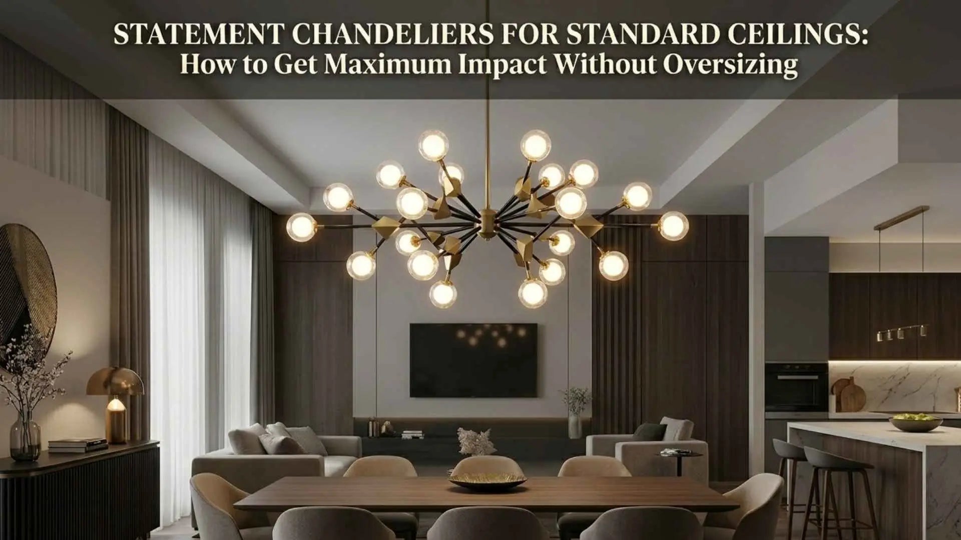 Statement Chandeliers for Standard Ceilings