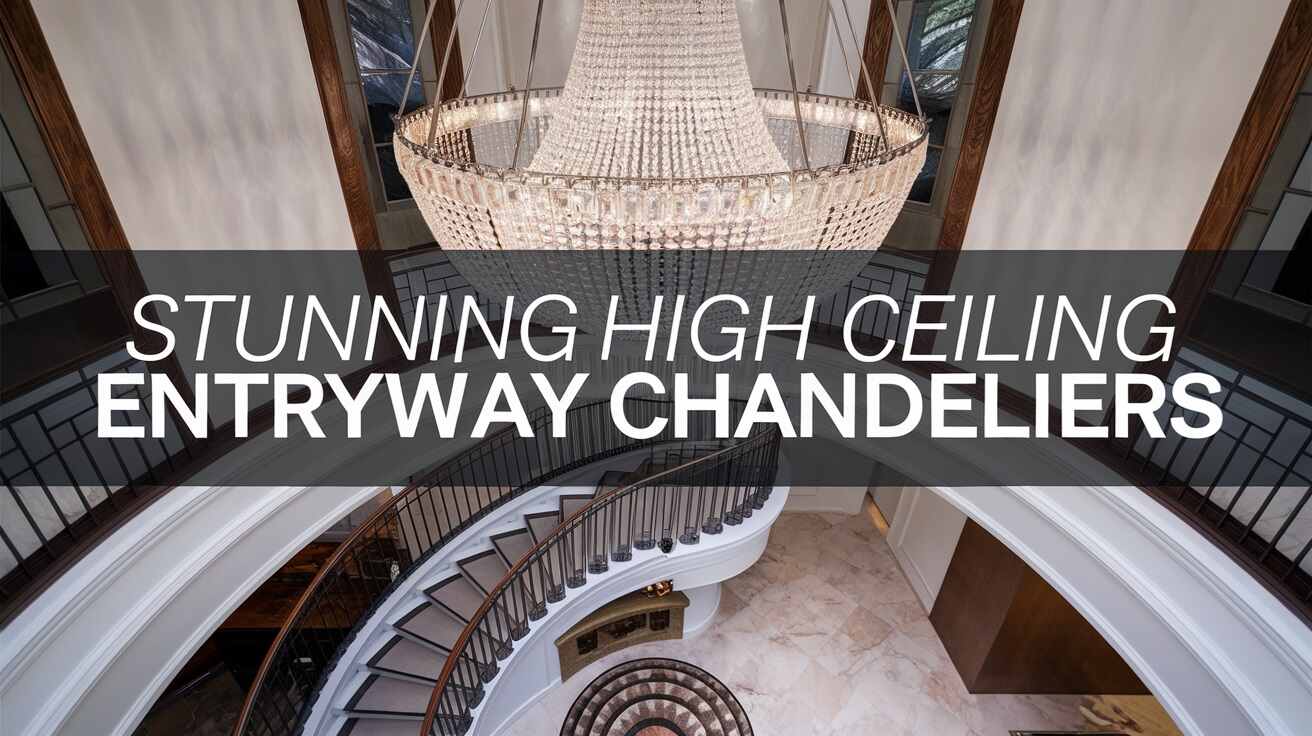 High Ceiling Entryway Chandeliers: Size & Style Guide