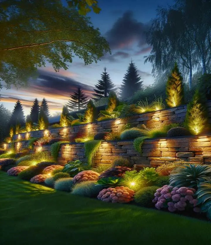 The Art of Illumination - Creative Retaining Wall Lighting Ideas