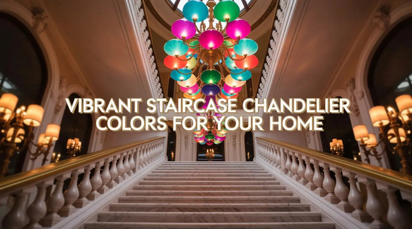 Vibrant Staircase Chandelier Colors for Your Home