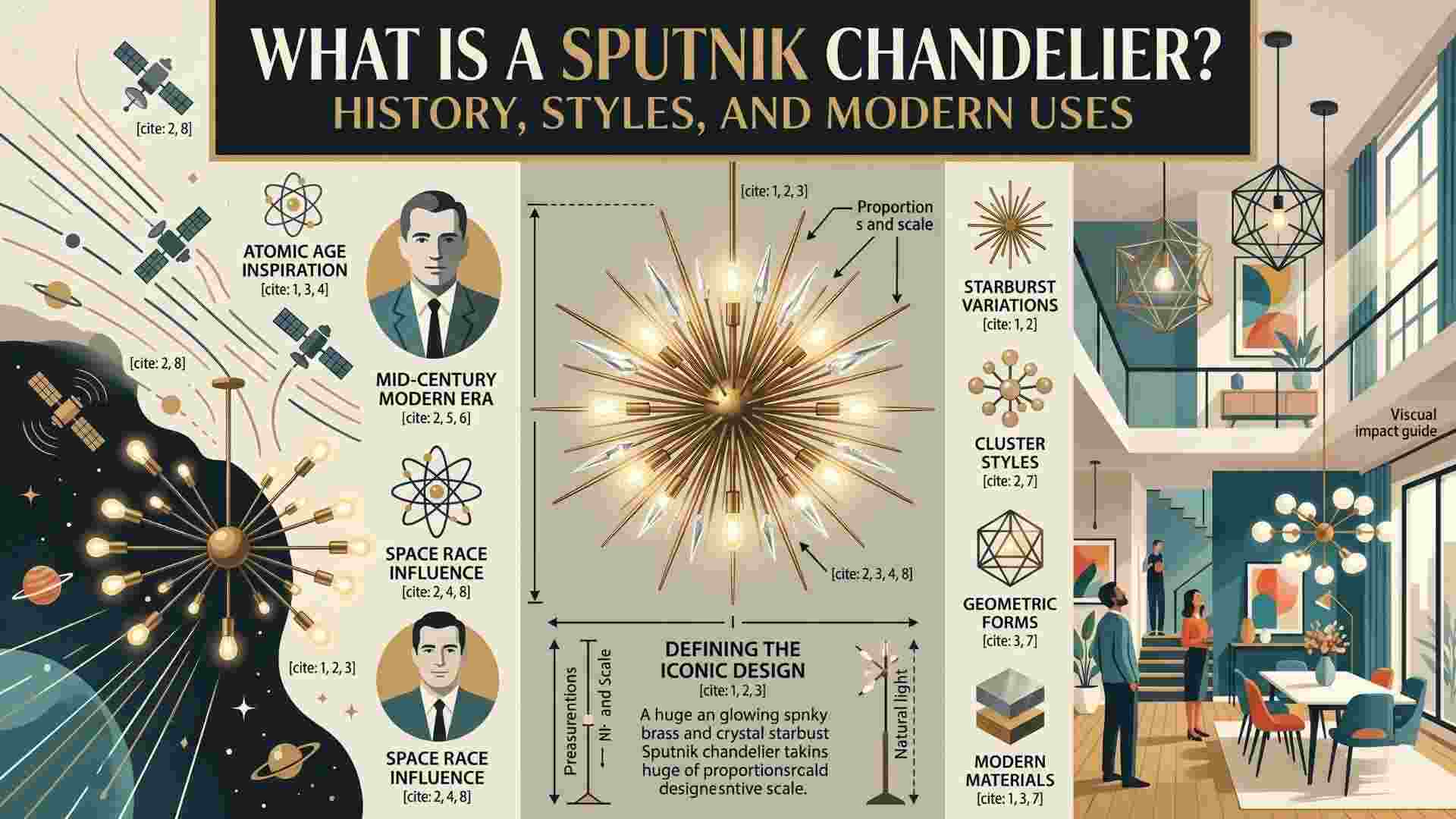 What Is a Sputnik Chandelier? History, Styles, and Modern Uses