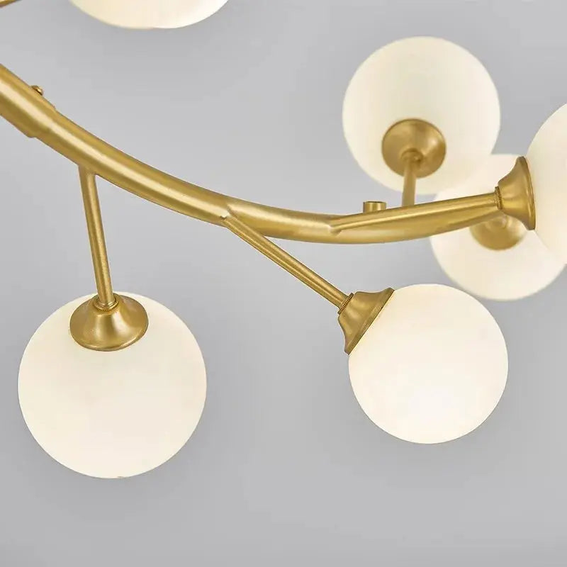 13-Light Gold Tree Branch Pendant Chandelier - Led Chandeliers