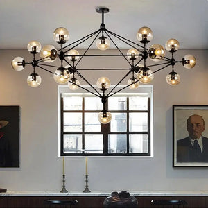 Contemporary Black Chandeliers 15/21 Heads  Seus Lighting