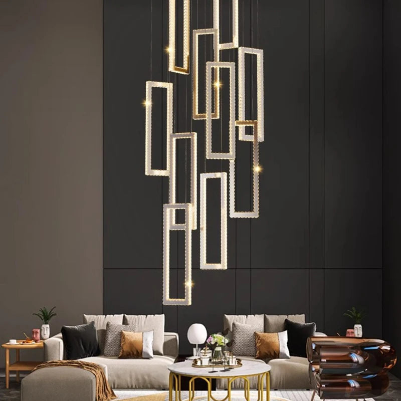 Acai Crystal Multi Pendant Chandelier  Seus Lighting